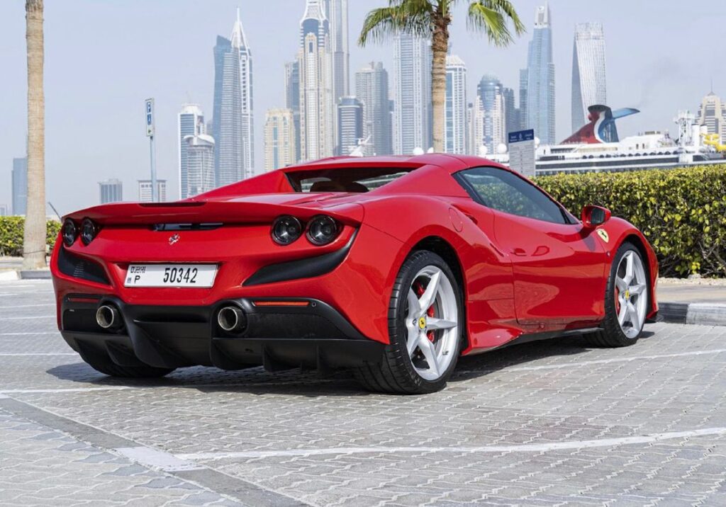 Ferrari F8 Spyder rent a car Dubai 
