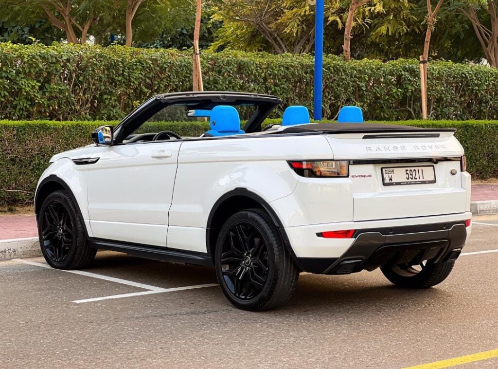 Range Rover Evoque Convertible for rent in Dubai